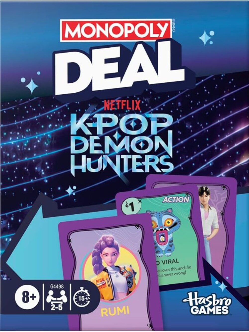 MONOPOLY DEAL K-Pop Demon Hunters Card Game - NEW Sealed